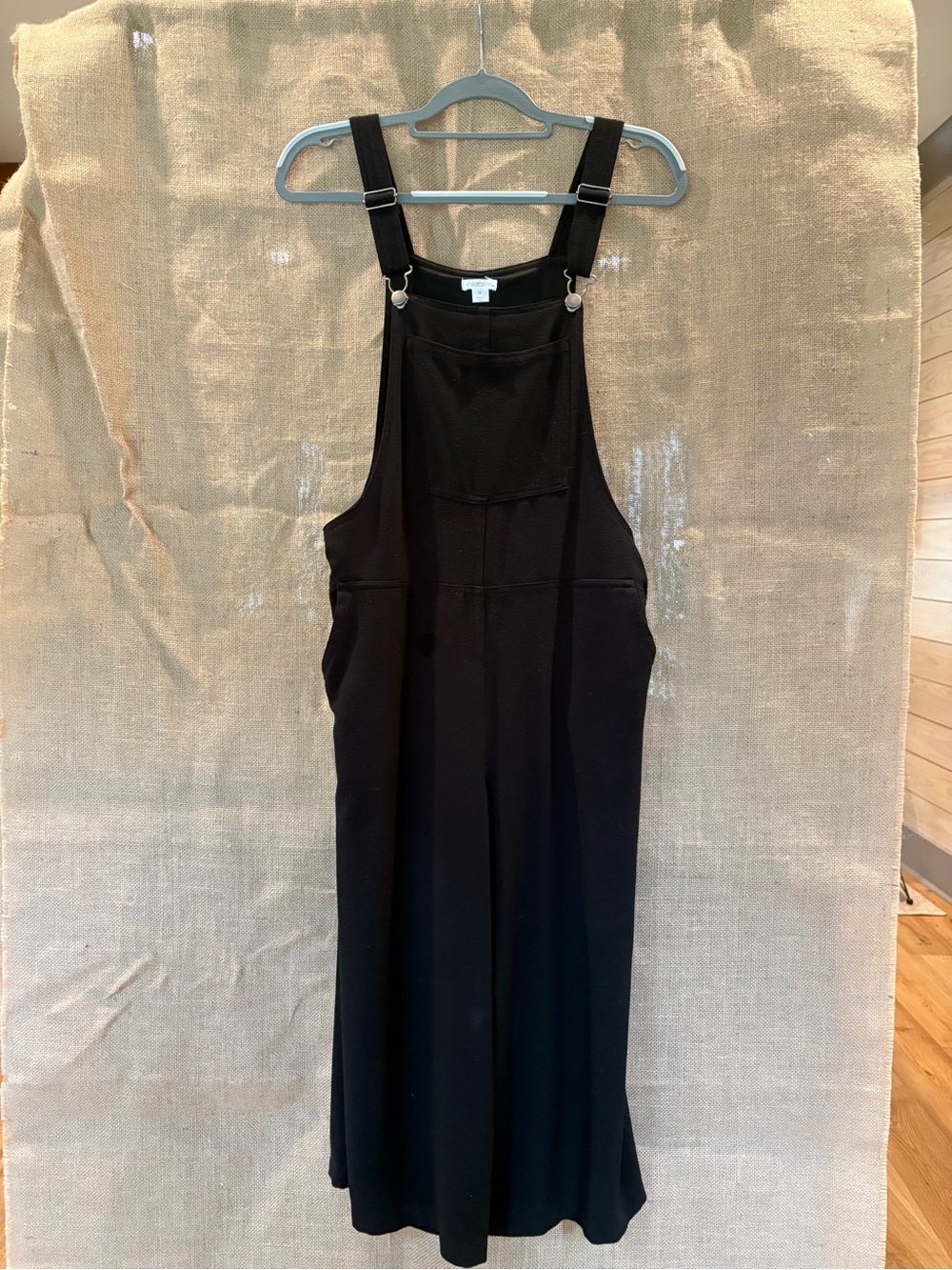 Black overalls with Front Pocket